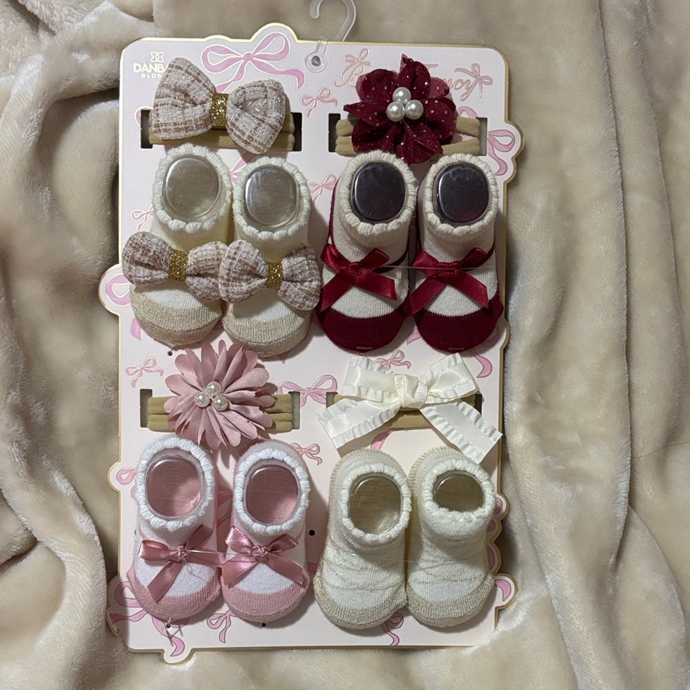Newborn Baby Girls' Elegant Socks Collection
